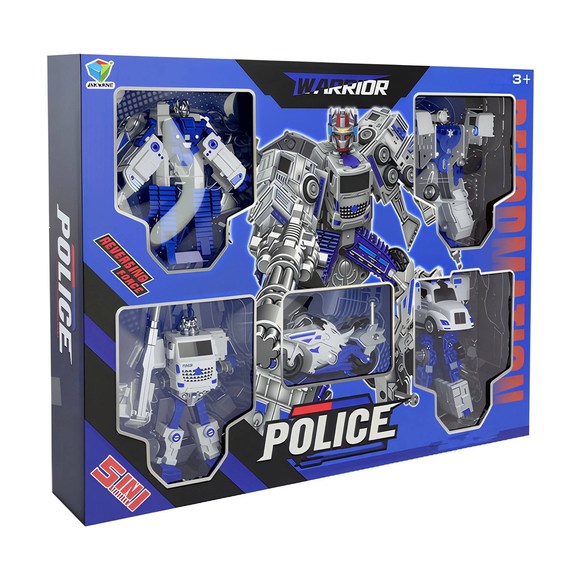 Дитяча іграшка-трансформер 5 в 1 Shantou Jinxing Warrior Police, від 3 років (788-96Y)